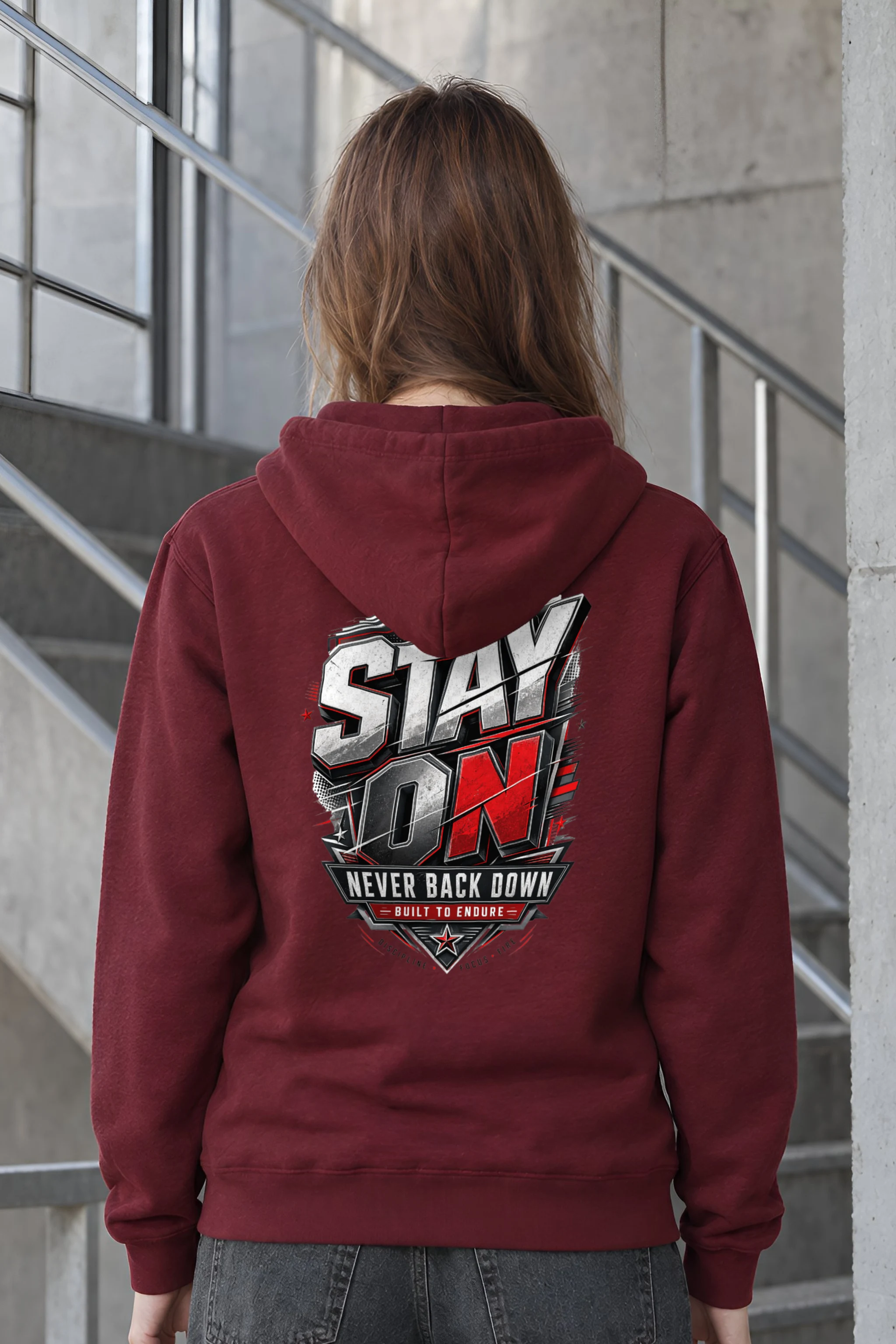 "Stay On" 1 Pullover Hoodie