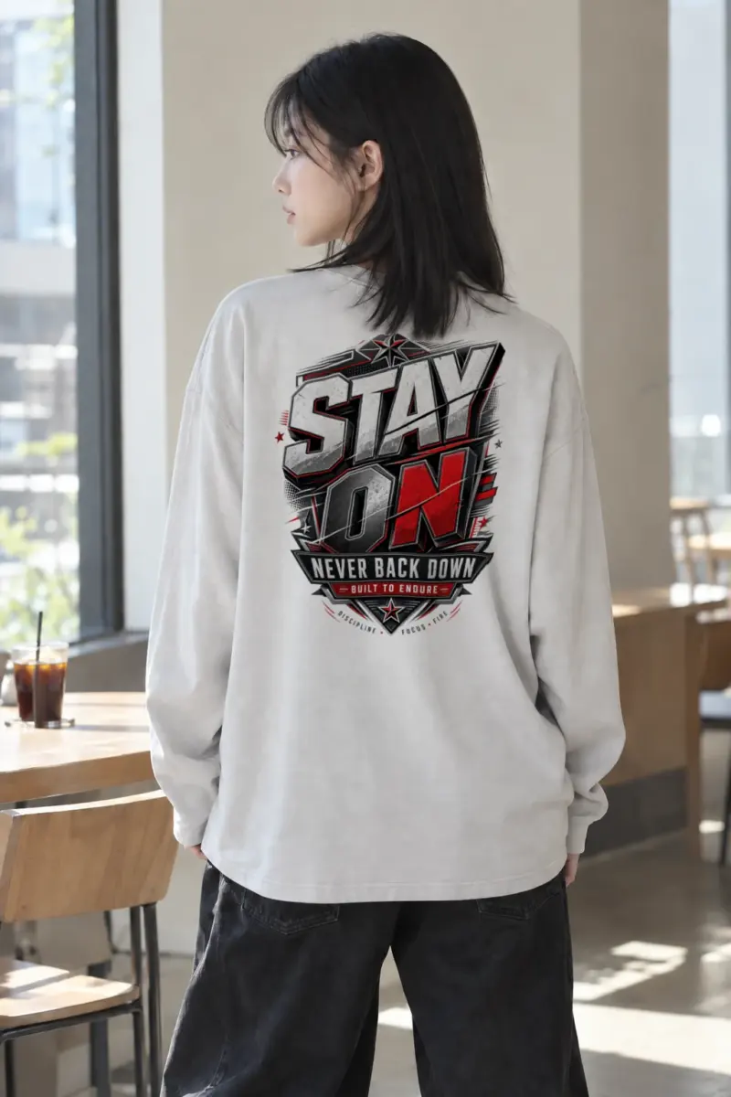 "Stay On" Unisex Longsleeve T-shirt | Gildan 2400