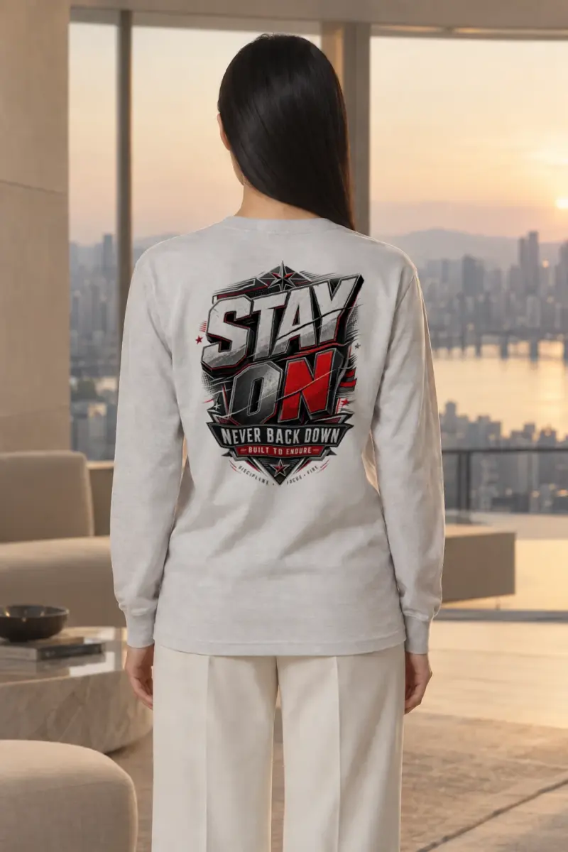 "Stay On" Unisex Longsleeve T-shirt | Gildan 2400