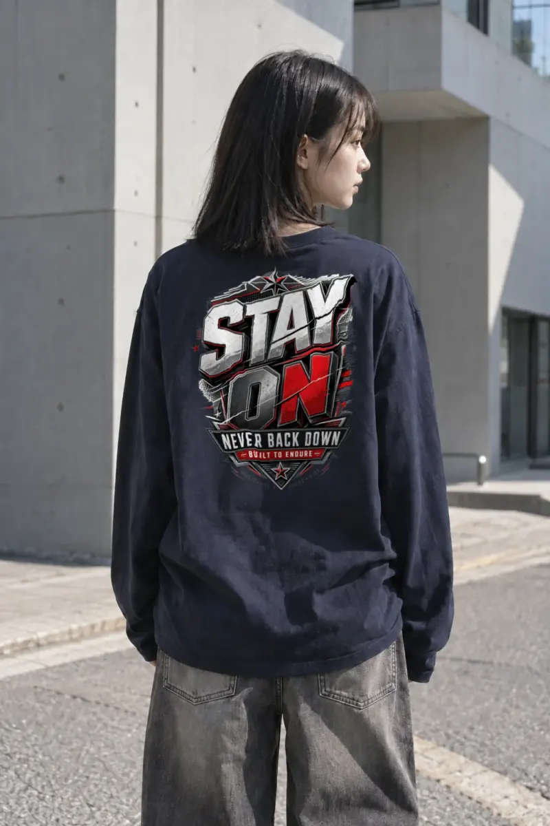"Stay On" Unisex Longsleeve T-shirt | Gildan 2400