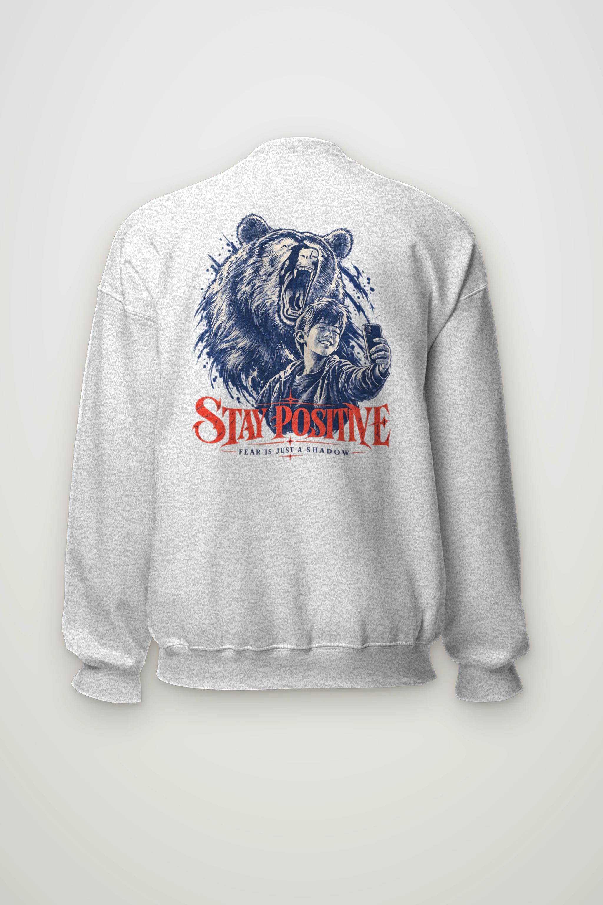 "Stay Positive" Heavy Blend Unisex Crewneck Sweatshirt