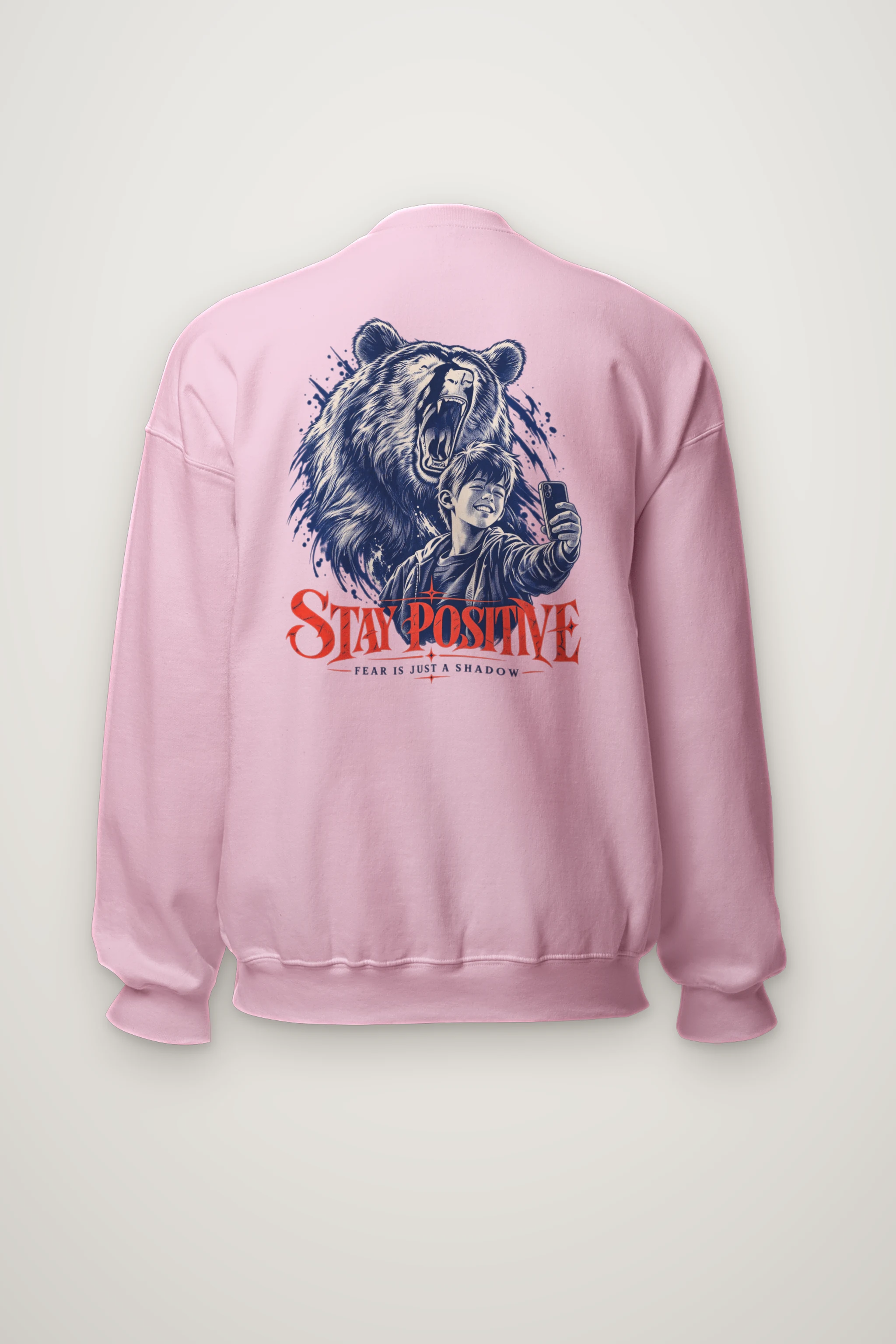 "Stay Positive" Heavy Blend Unisex Crewneck Sweatshirt