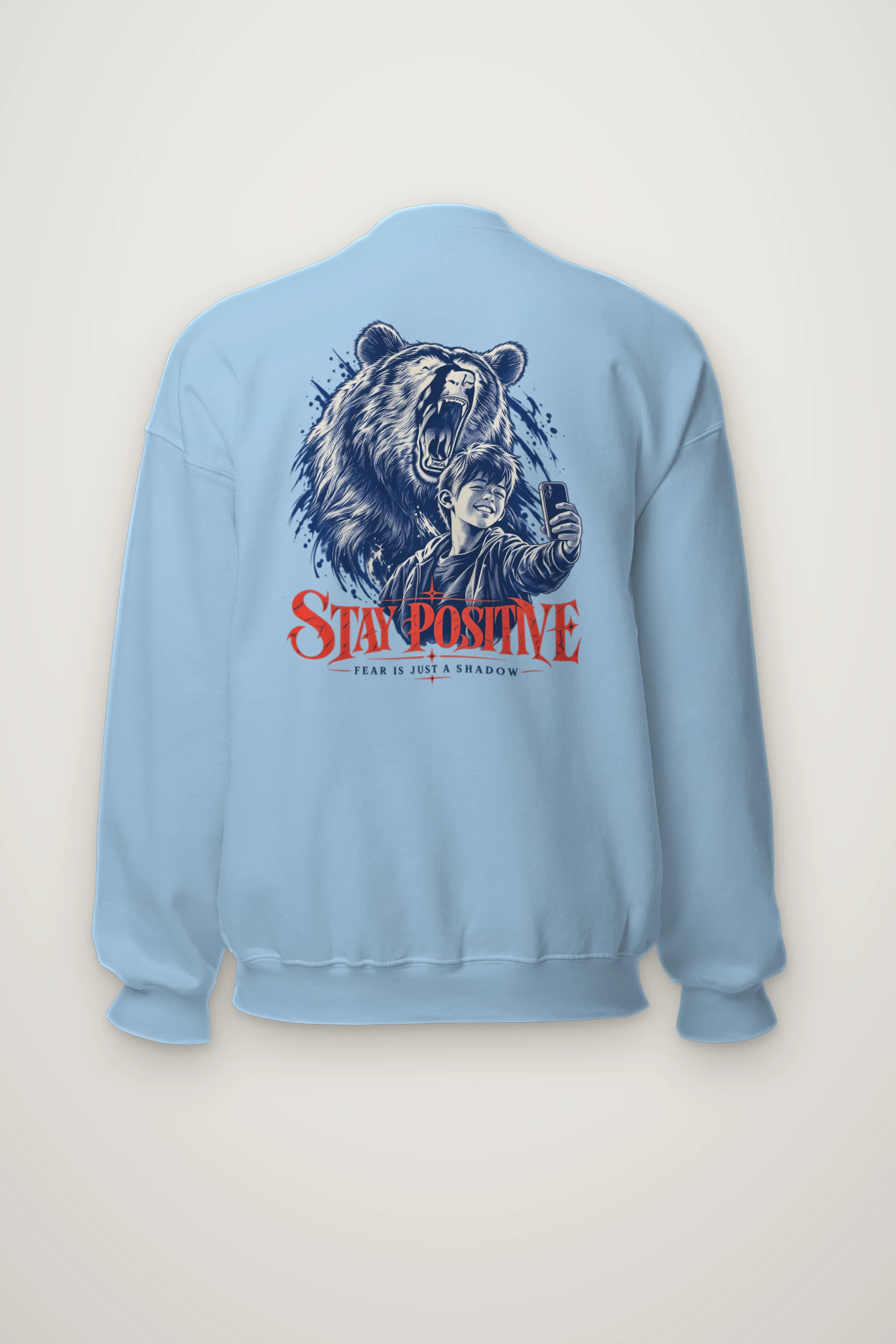 "Stay Positive" Heavy Blend Unisex Crewneck Sweatshirt