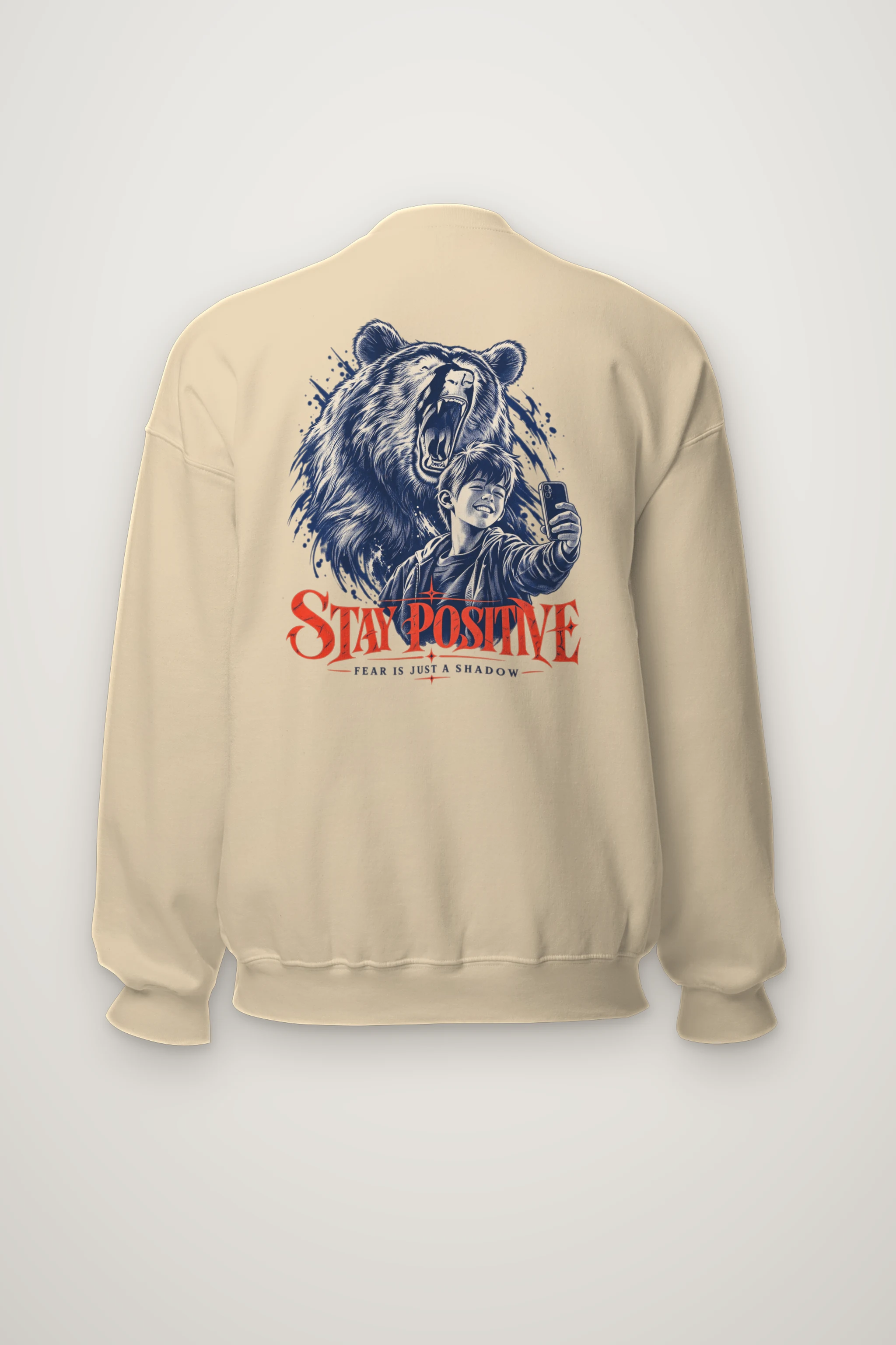 "Stay Positive" Heavy Blend Unisex Crewneck Sweatshirt