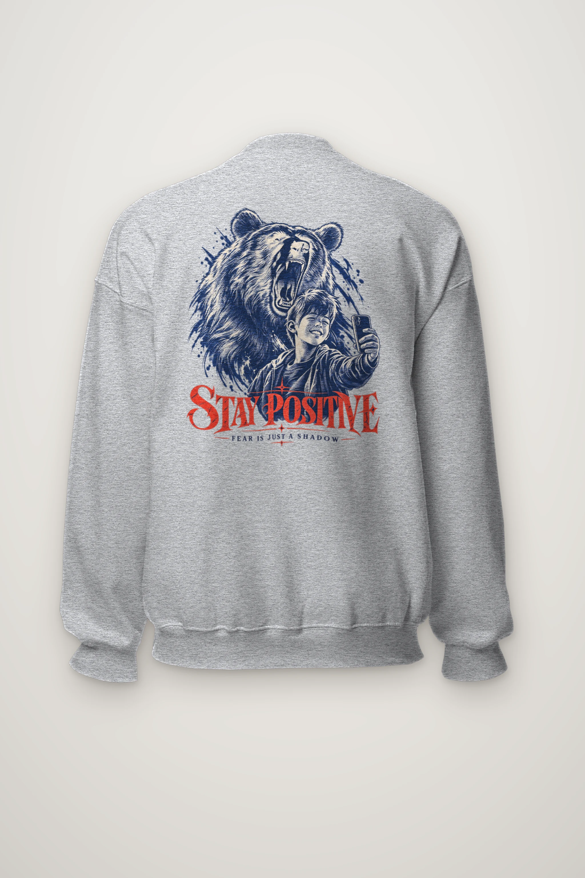 "Stay Positive" Heavy Blend Unisex Crewneck Sweatshirt