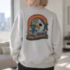 "Stay Positive Surf" Heavy Blend Unisex Crewneck Sweatshirt | Gildan 18000