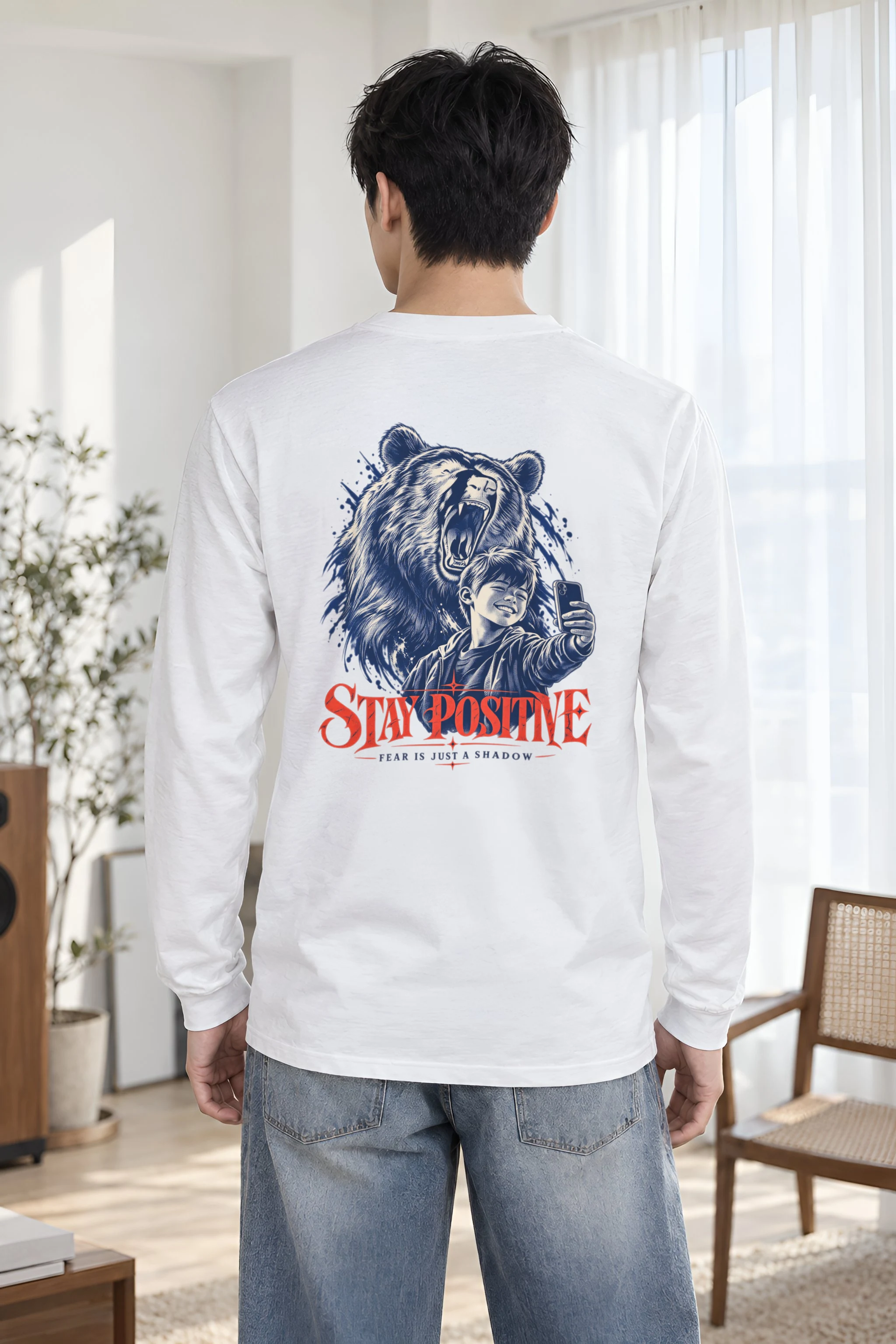 "Stay Positive" Unisex Longsleeve T-shirt