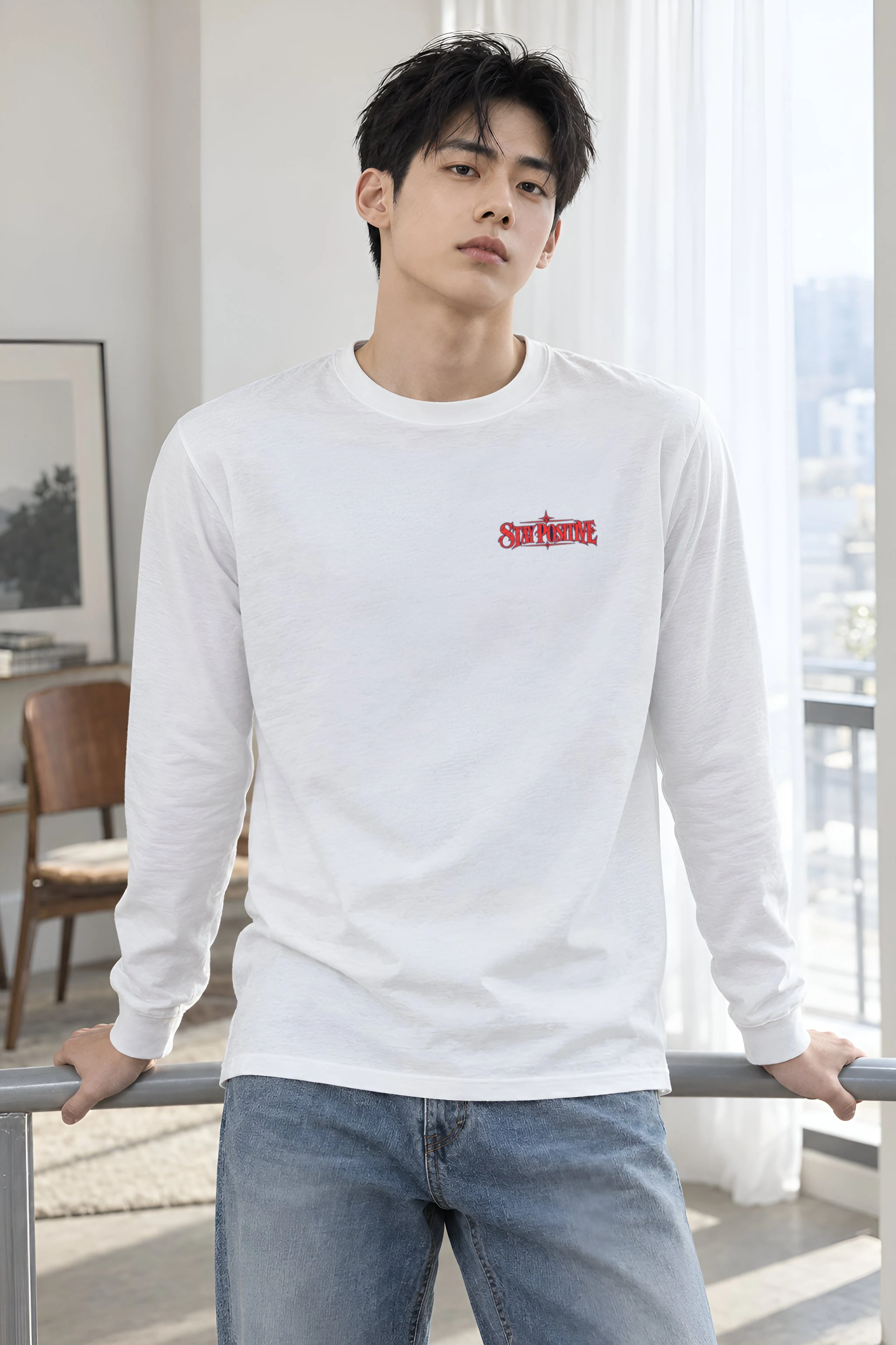 "Stay Positive" Unisex Longsleeve T-shirt