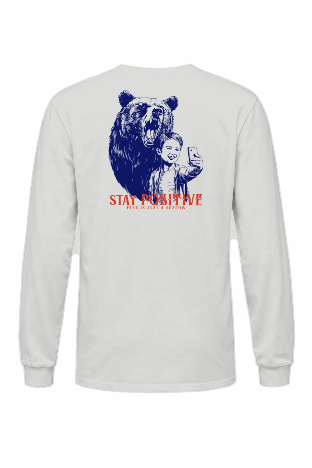 "Stay Positive" Unisex Longsleeve T-shirt | Gildan 2400