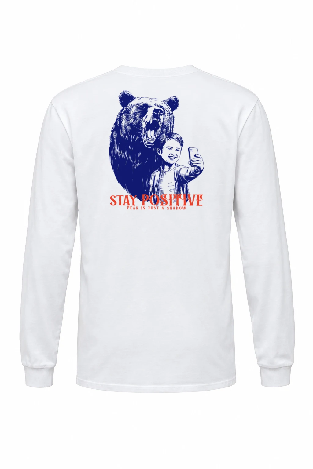 "Stay Positive" Unisex Longsleeve T-shirt | Gildan 2400