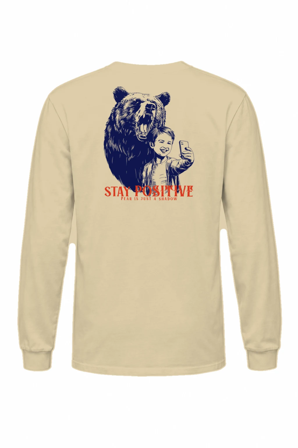 "Stay Positive" Unisex Longsleeve T-shirt | Gildan 2400
