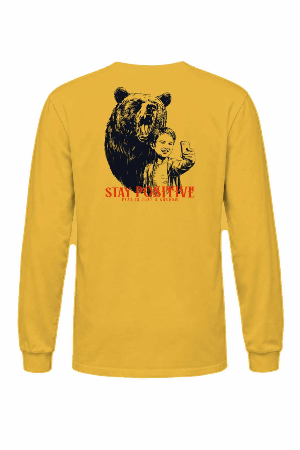 "Stay Positive" Unisex Longsleeve T-shirt | Gildan 2400