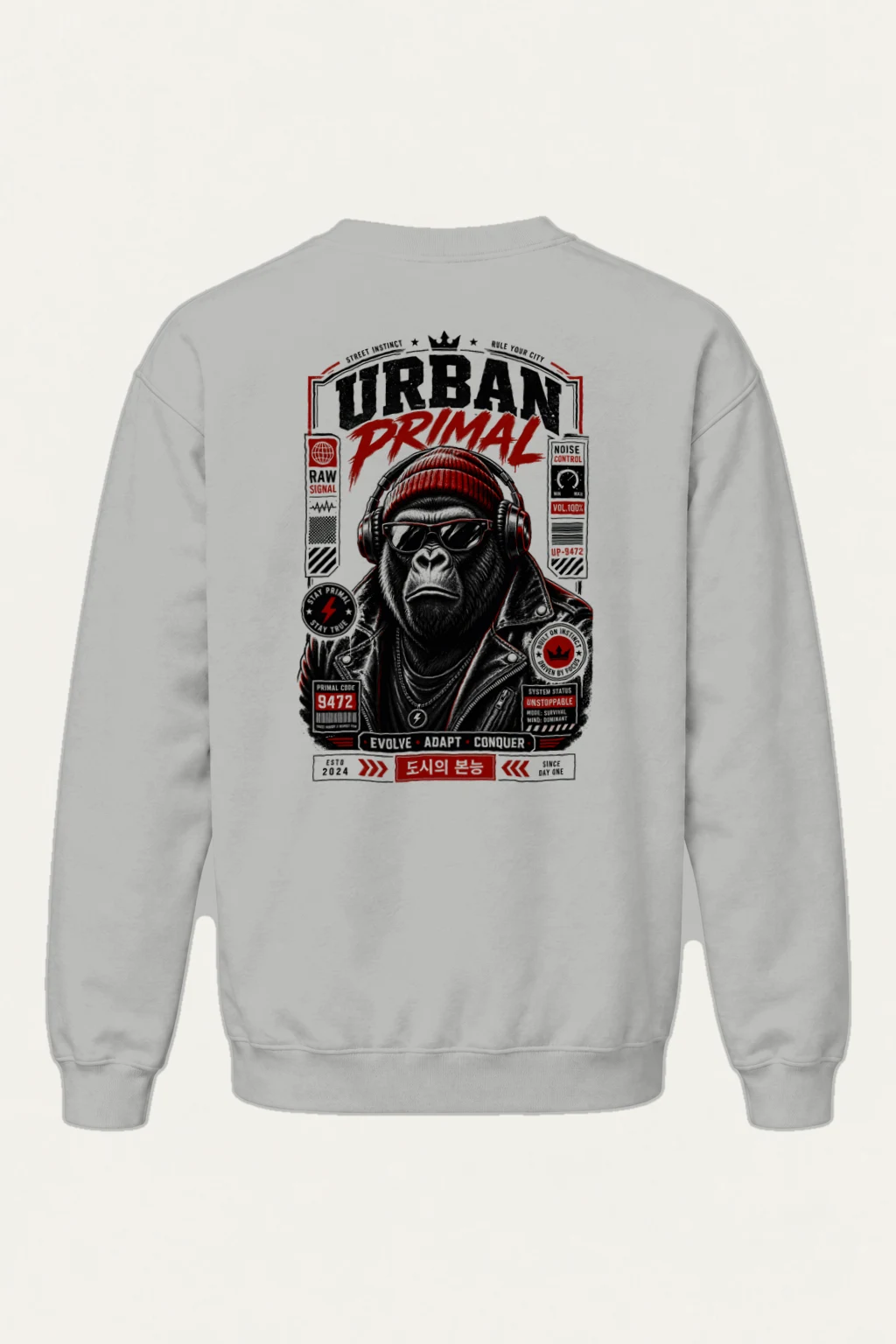 "Stay Primal" Heavy Blend Unisex Crewneck Sweatshirt | Gildan 18000
