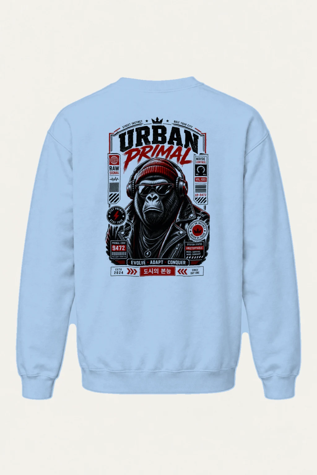 "Stay Primal" Heavy Blend Unisex Crewneck Sweatshirt | Gildan 18000