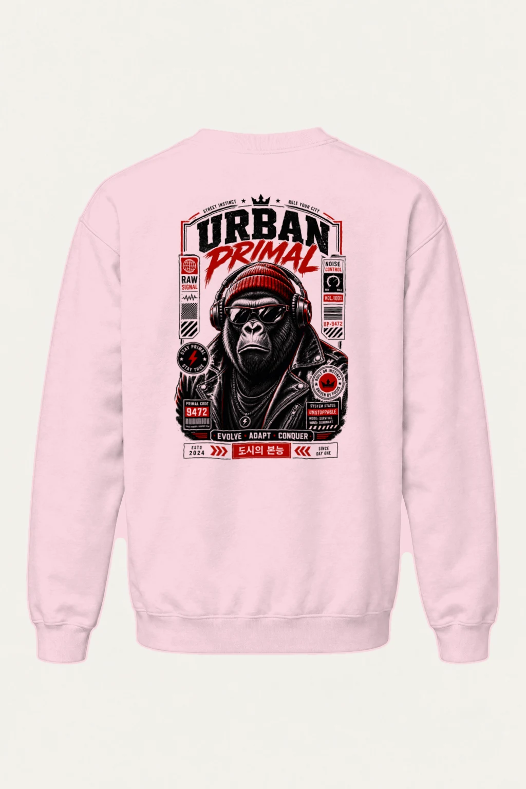 "Stay Primal" Heavy Blend Unisex Crewneck Sweatshirt | Gildan 18000