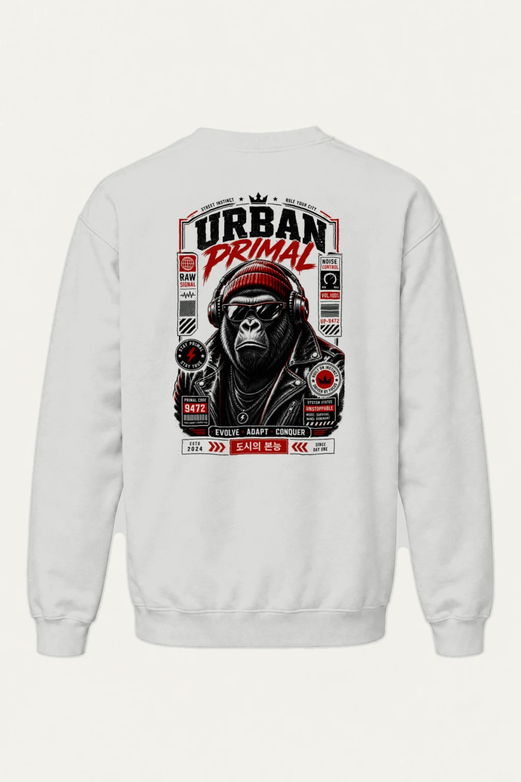 "Stay Primal" Heavy Blend Unisex Crewneck Sweatshirt | Gildan 18000