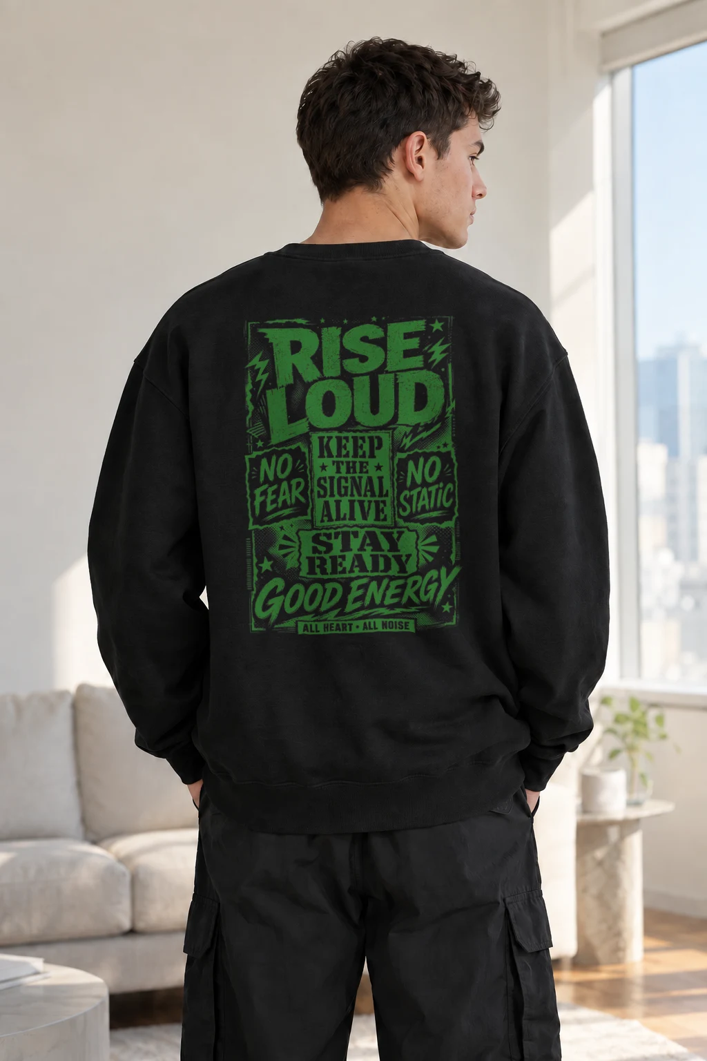 "Stay Ready" Heavy Blend Unisex Crewneck Sweatshirt | Gildan 18000