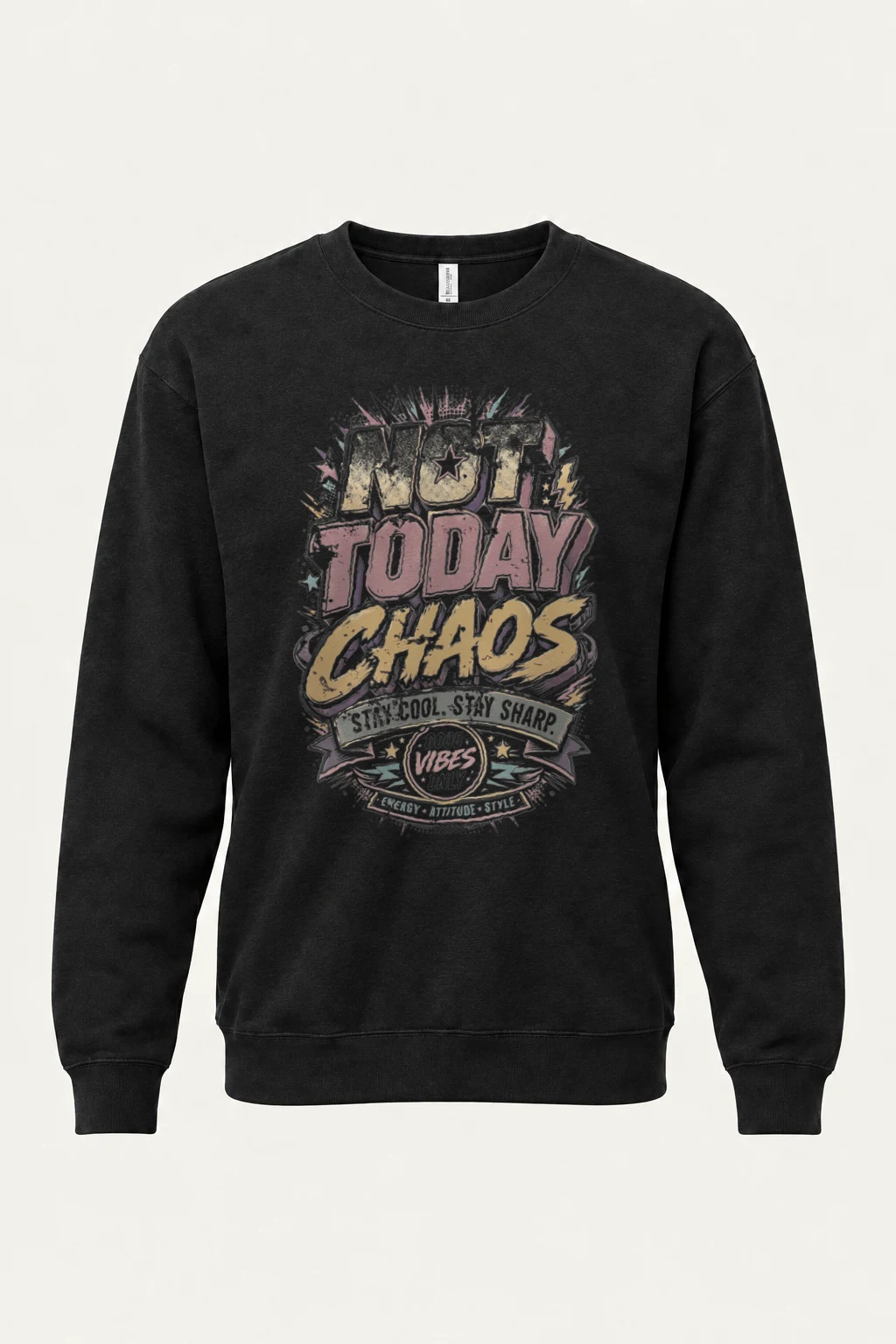 "Stay Sharp Chaos" Heavy Blend Unisex Crewneck Sweatshirt | Gildan 18000