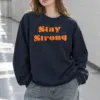 "Stay Strong" Heavy Blend Unisex Crewneck Sweatshirt | Gildan 18000