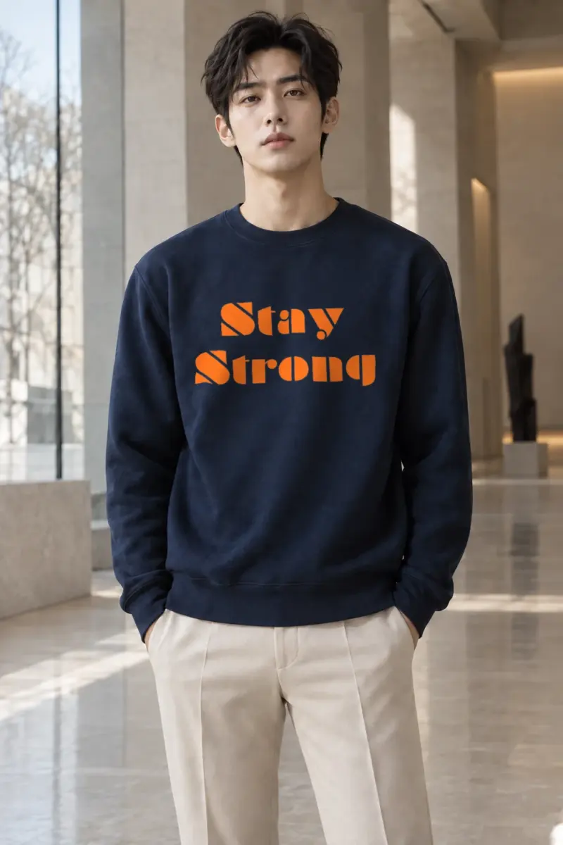 "Stay Strong" Heavy Blend Unisex Crewneck Sweatshirt | Gildan 18000