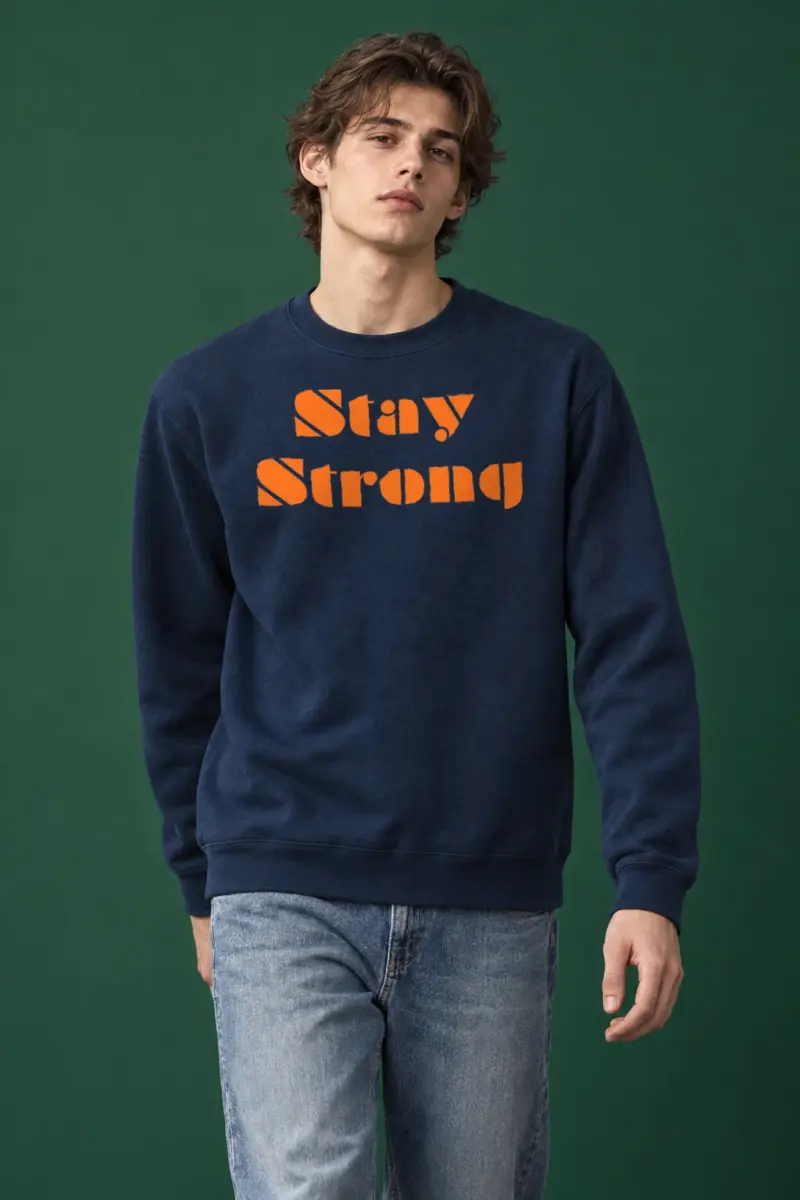 "Stay Strong" Heavy Blend Unisex Crewneck Sweatshirt