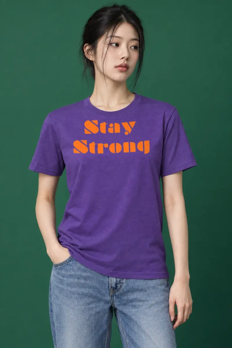 "Stay Strong" Heavyweight Unisex Crewneck T-shirt