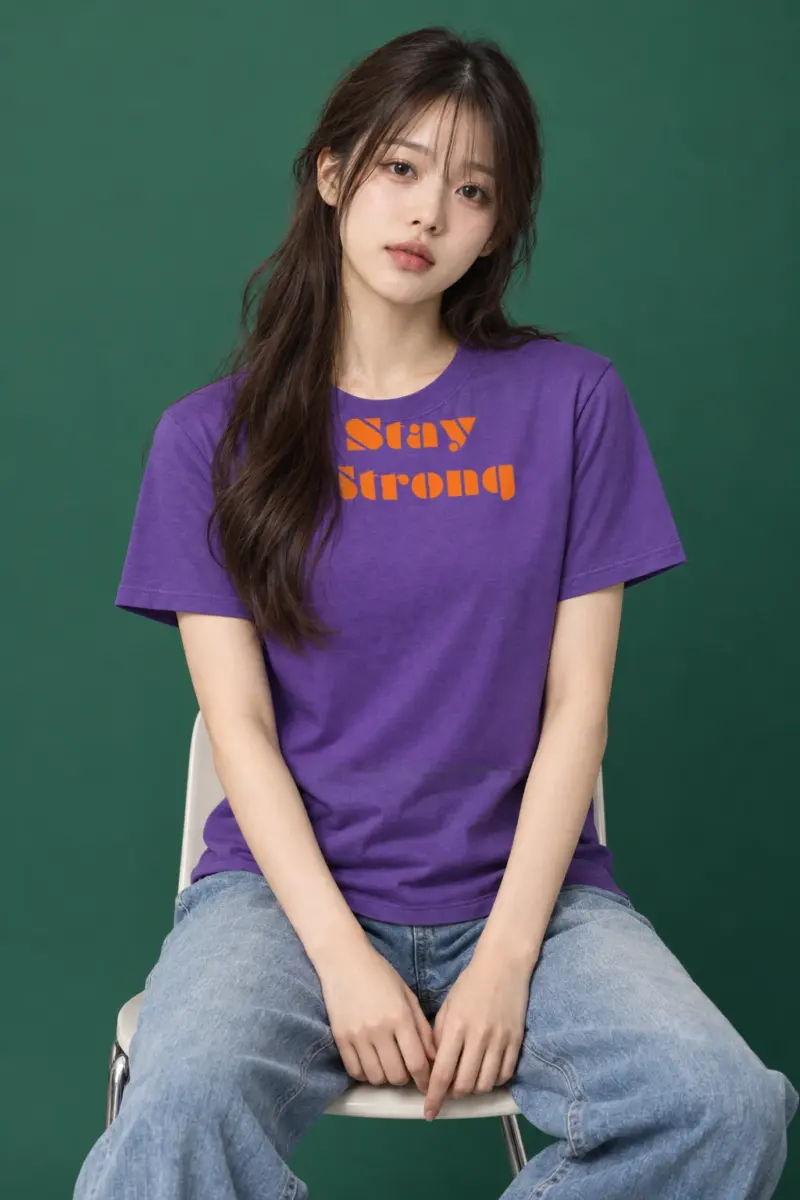 "Stay Strong" Heavyweight Unisex Crewneck T-shirt