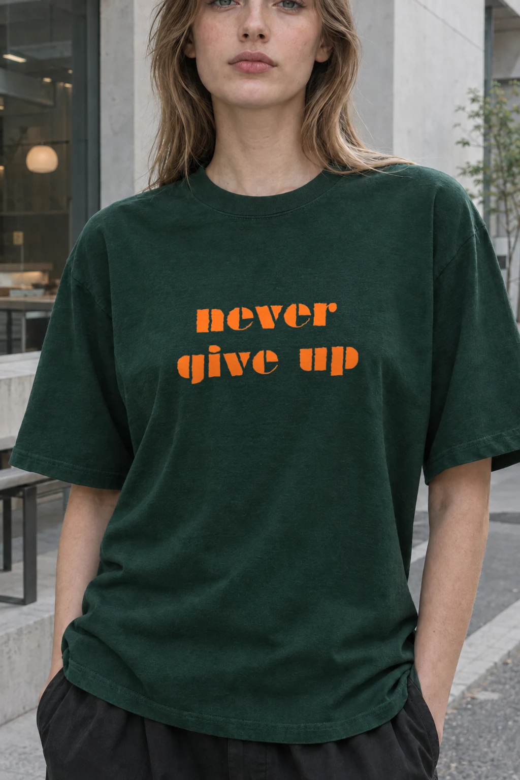 "Stay Strong Signal" Heavyweight Unisex Crewneck T-shirt | Gildan 5000