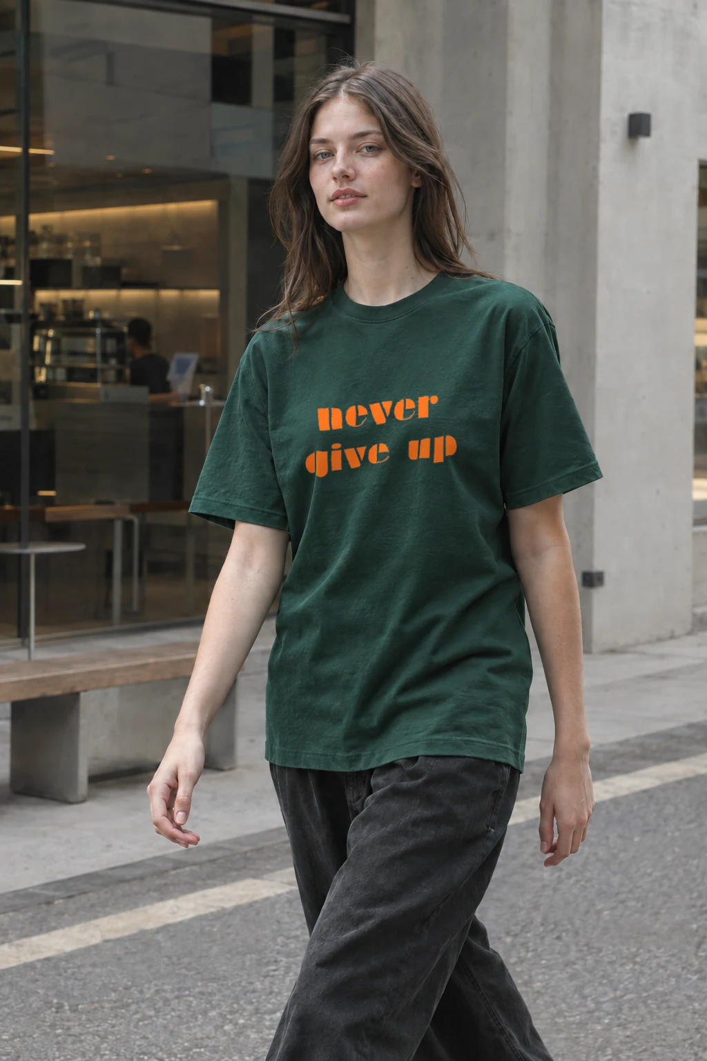 "Stay Strong Signal" Heavyweight Unisex Crewneck T-shirt | Gildan 5000
