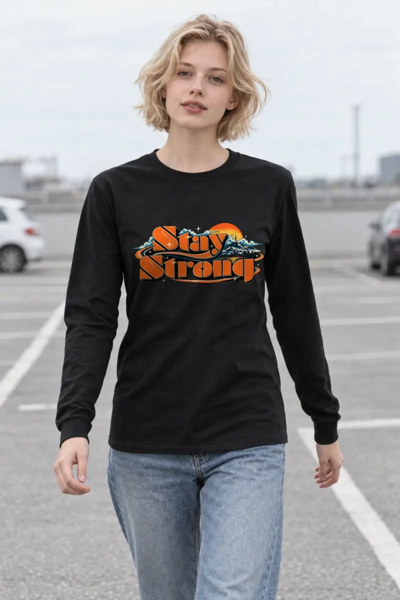"Stay Strong Block Letter" Unisex Longsleeve T-shirt