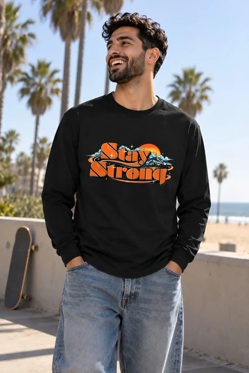 "Stay Strong Block Letter" Unisex Longsleeve T-shirt