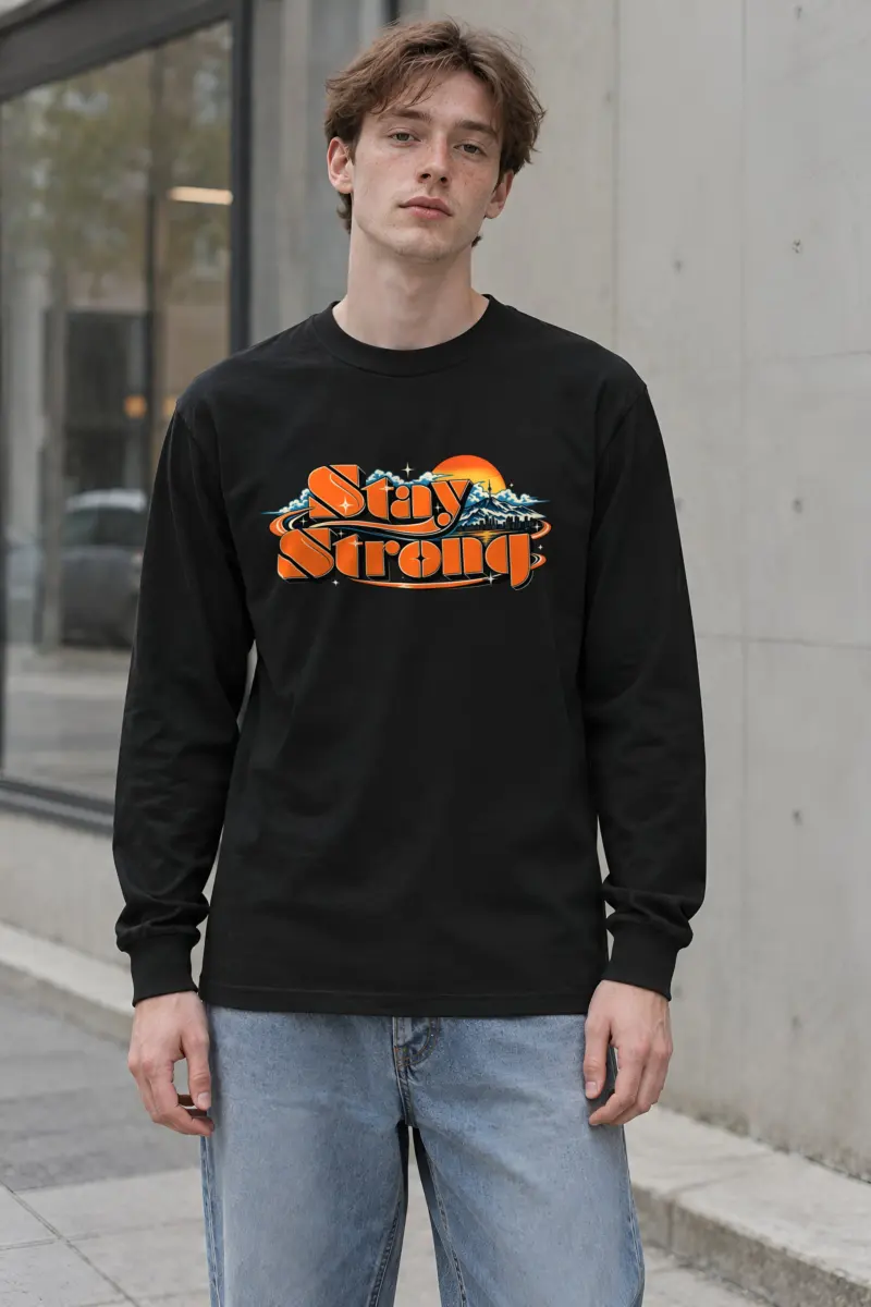 "Stay Strong Block Letter" Unisex Longsleeve T-shirt