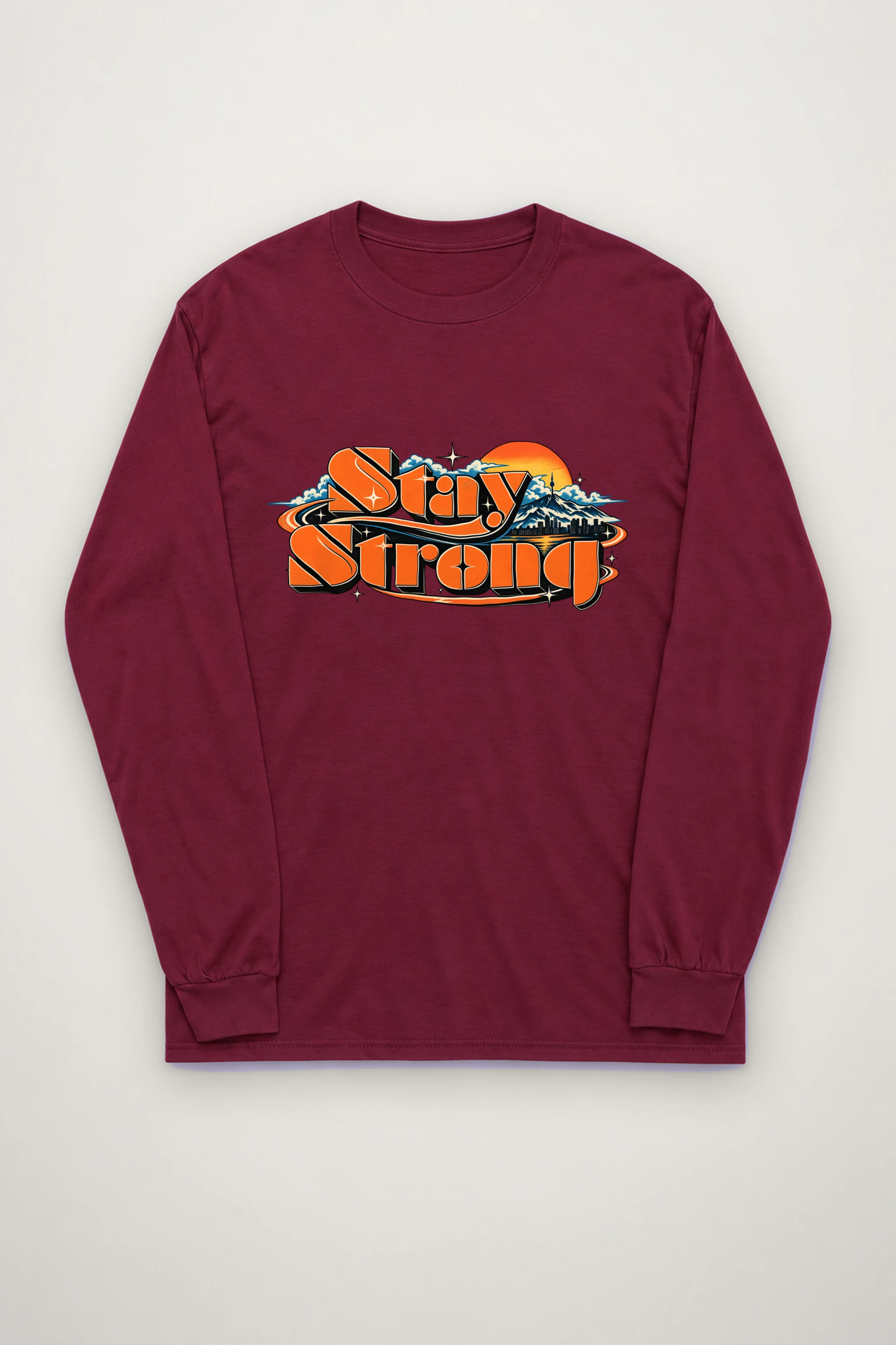 "Stay Strong Block Letter" Unisex Longsleeve T-shirt