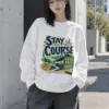 "Stay The Course" Heavy Blend Unisex Crewneck Sweatshirt | Gildan 18000