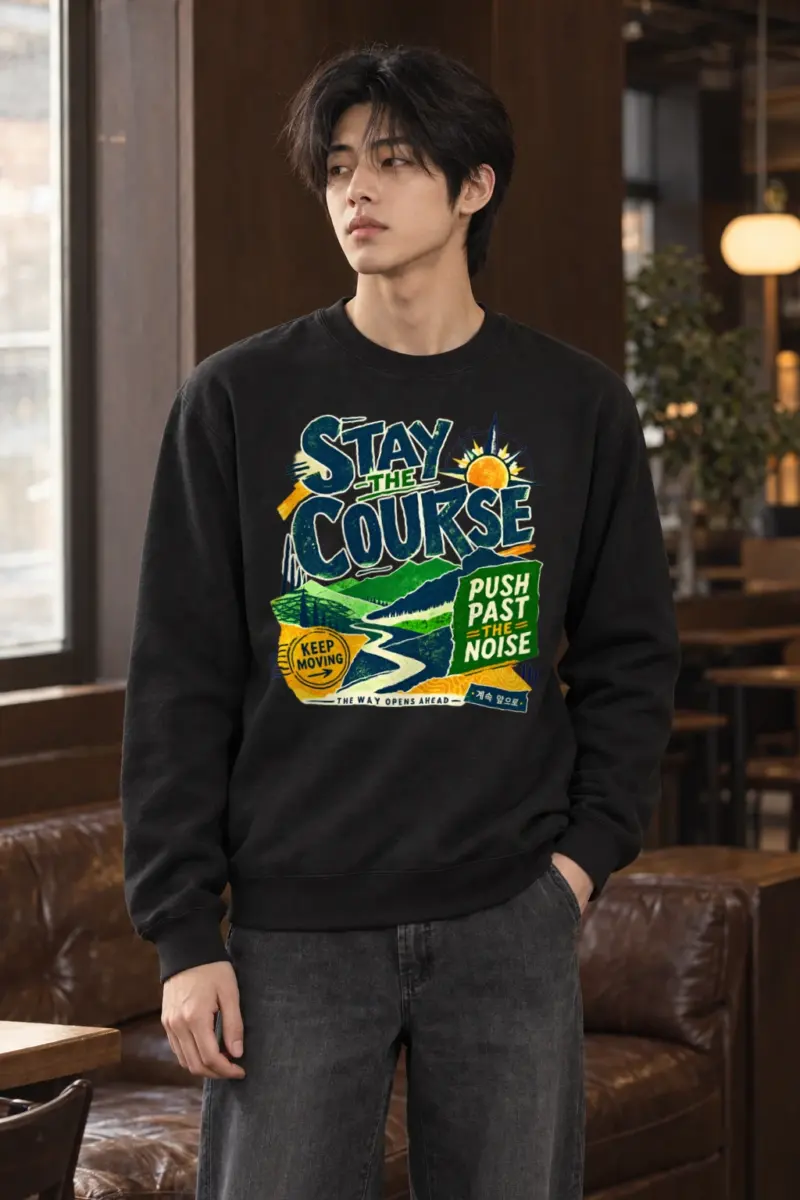 "Stay The Course" Heavy Blend Unisex Crewneck Sweatshirt