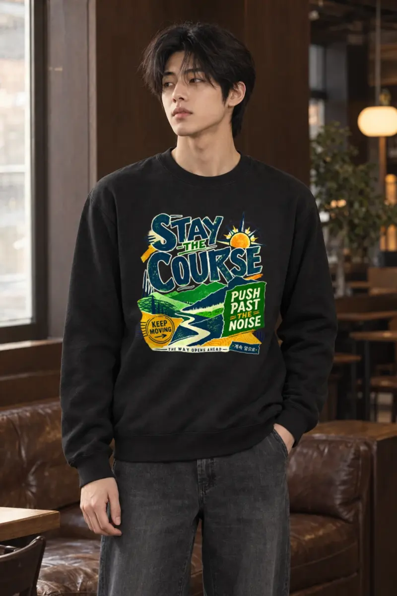 "Stay The Course" Heavy Blend Unisex Crewneck Sweatshirt