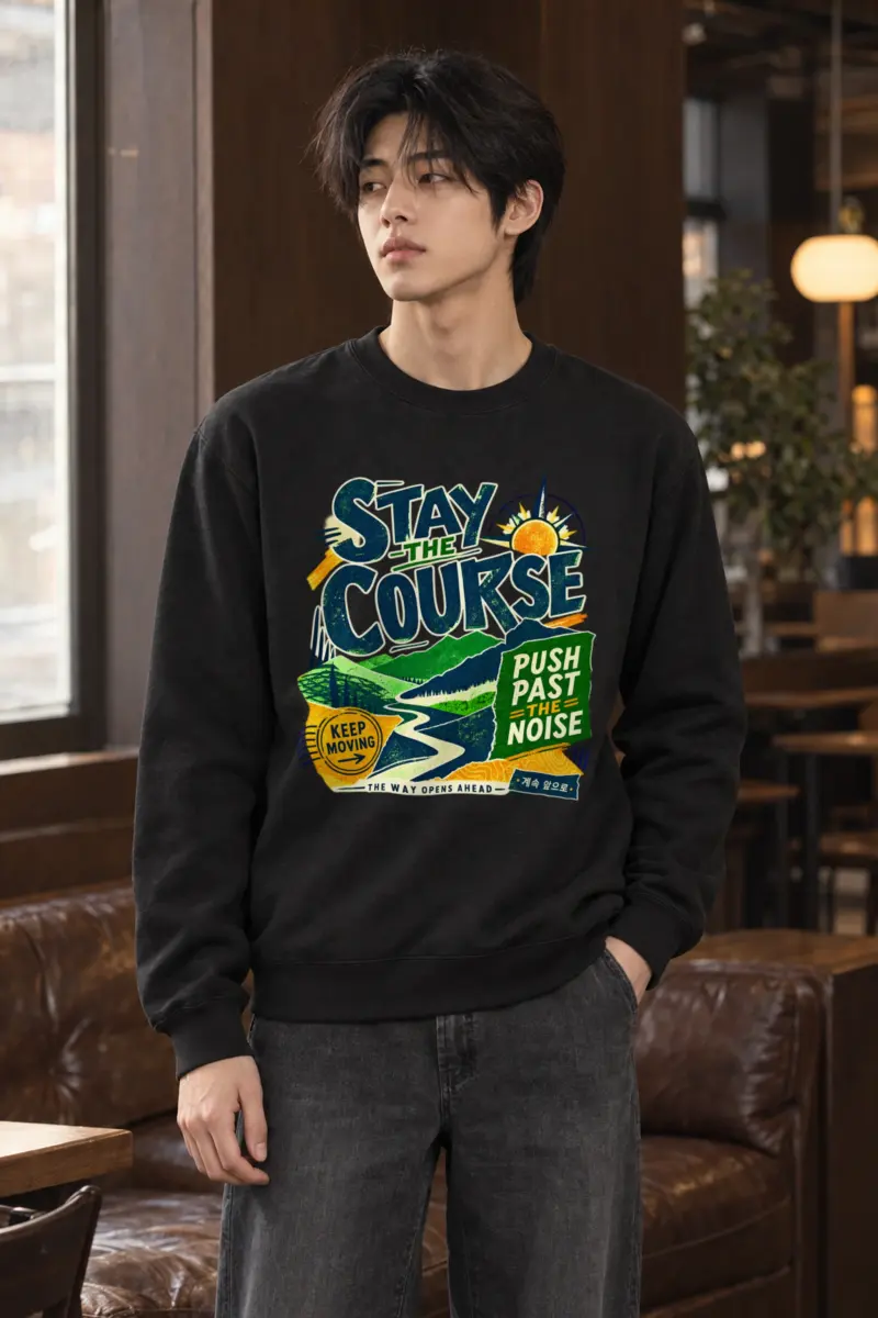 "Stay The Course" Heavy Blend Unisex Crewneck Sweatshirt