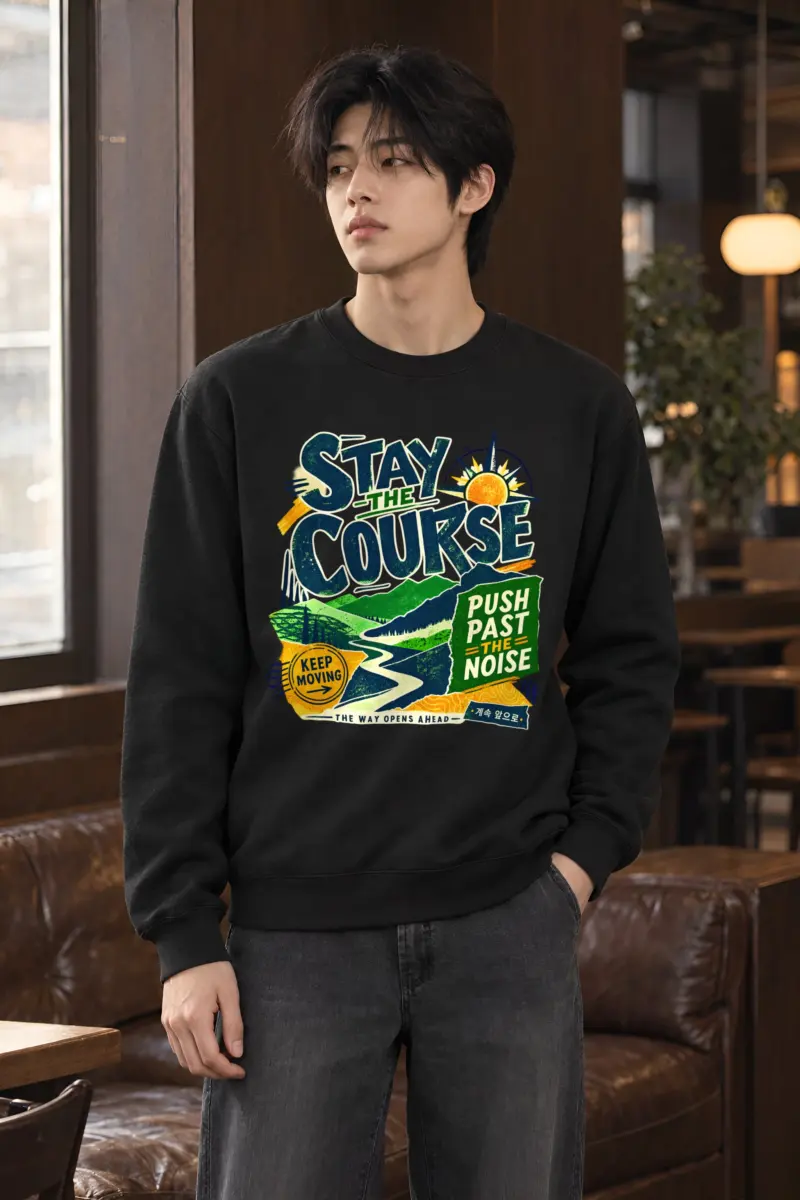 "Stay The Course" Heavy Blend Unisex Crewneck Sweatshirt