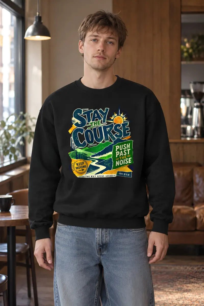 "Stay The Course" Heavy Blend Unisex Crewneck Sweatshirt