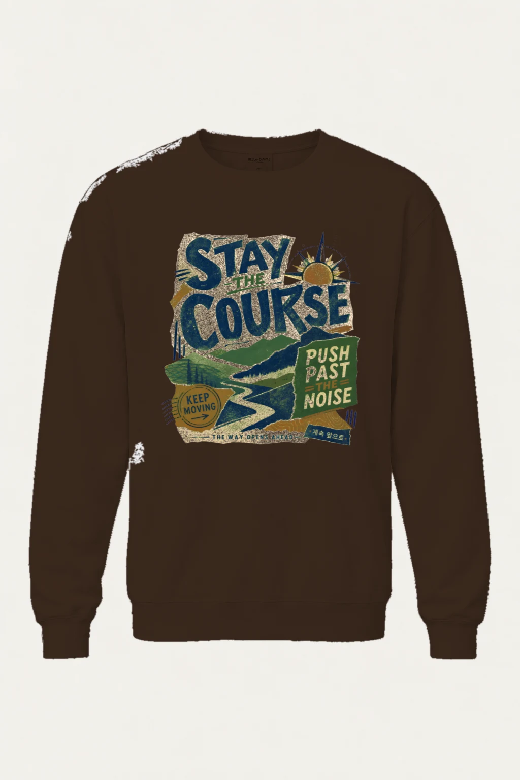 "Stay The Course" Heavy Blend Unisex Crewneck Sweatshirt | Gildan 18000