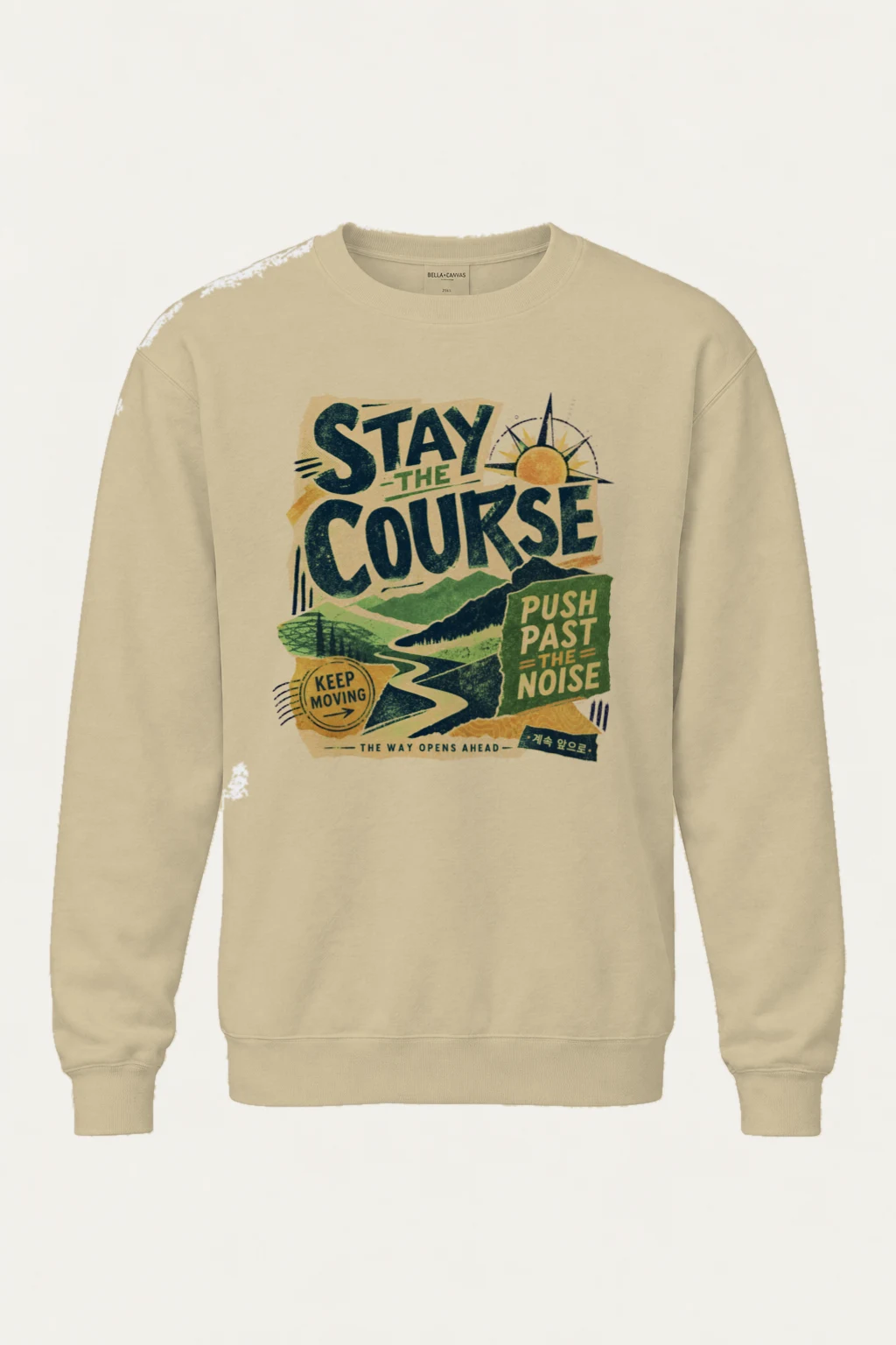 "Stay The Course" Heavy Blend Unisex Crewneck Sweatshirt | Gildan 18000
