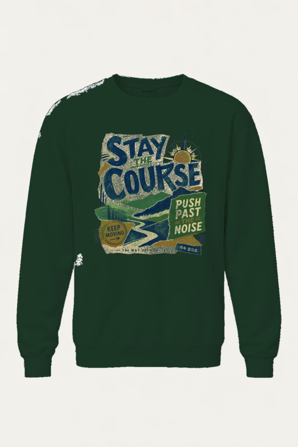 "Stay The Course" Heavy Blend Unisex Crewneck Sweatshirt | Gildan 18000