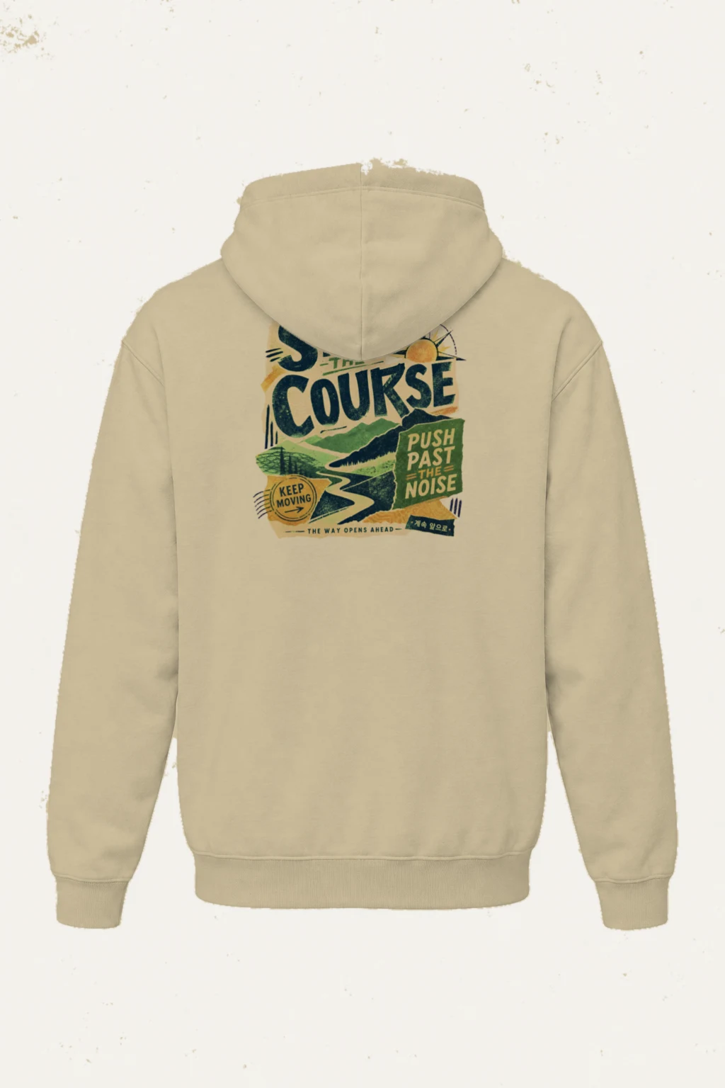 "Stay The Course" Heavy Blend Unisex Pullover Hoodie | Gildan 18500
