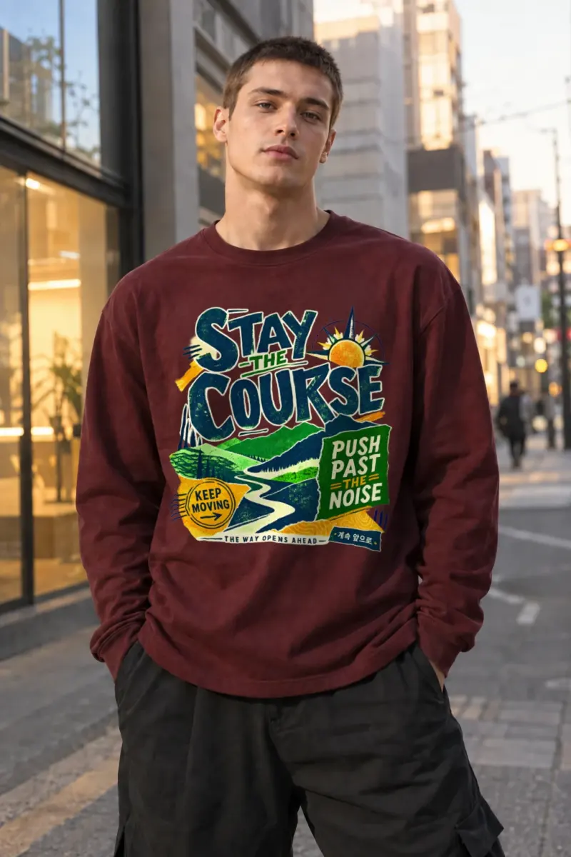 "Stay The Course" Unisex Longsleeve T-shirt | Gildan 2400