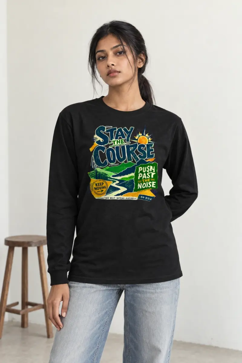 "Stay The Course" Unisex Longsleeve T-shirt | Gildan 2400