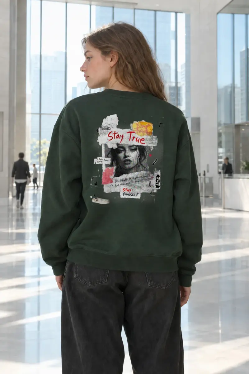 “Stay True” Heavy Blend Unisex Crewneck Sweatshirt | Gildan 18000
