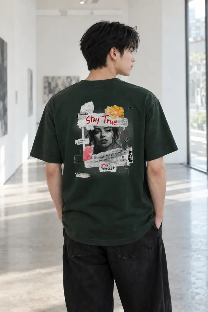 “Stay True” Heavyweight Unisex Crewneck T-shirt | Gildan 5000