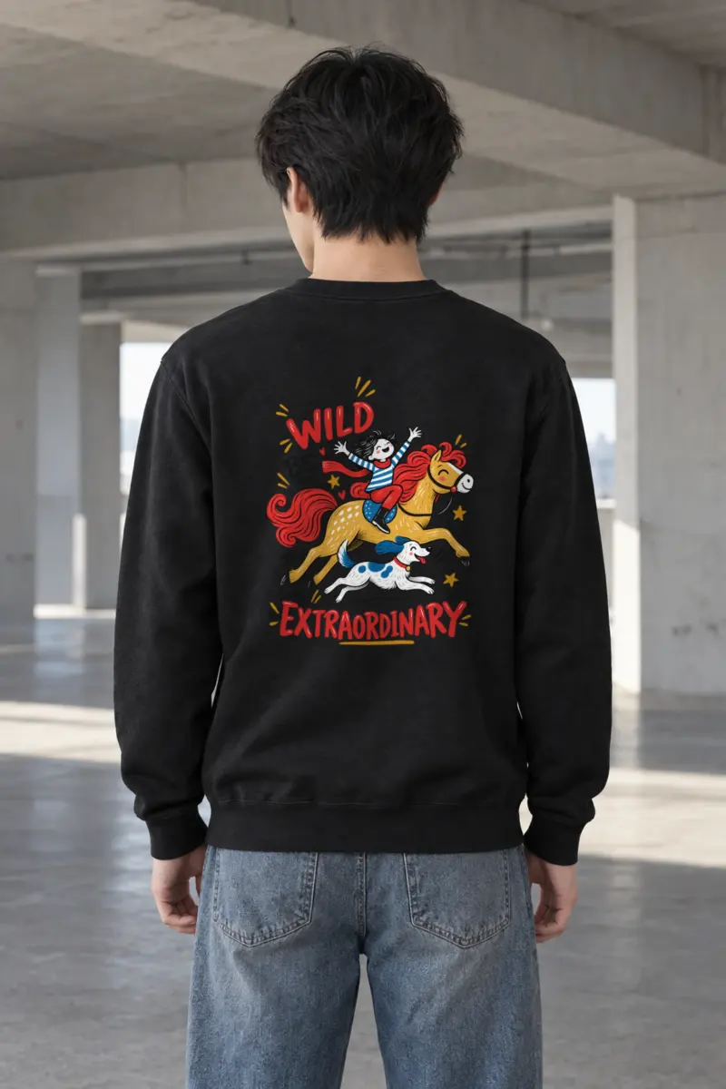 "Stay Wild Be Extraordinary" Heavy Blend Unisex Crewneck Sweatshirt