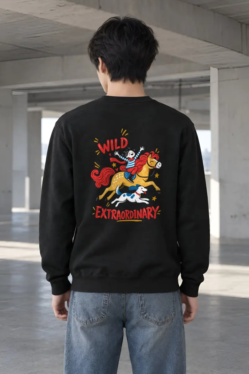 "Stay Wild Be Extraordinary" Heavy Blend Unisex Crewneck Sweatshirt