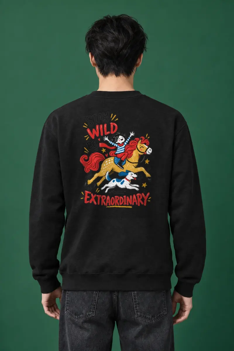 "Stay Wild Be Extraordinary" Heavy Blend Unisex Crewneck Sweatshirt